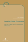 Image for Assessing Urban Governance: The Case of Water Service Co-production in Venezuela