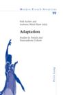 Image for Adaptation: studies in French and francophone culture