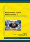 Image for Manufacturing Science and Technology VI