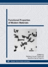 Image for Functional Properties of Modern Materials