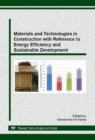 Image for Materials and Technologies in Construction with Reference to Energy Efficiency and Sustainable Development