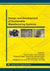 Image for Design and Development of Sustainable Manufacturing Systems
