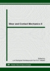 Image for Wear and Contact Mechanics II