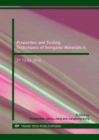 Image for Properties and Testing Techniques of Inorganic Materials II