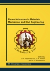 Image for Recent Advances in Materials, Mechanical and Civil Engineering