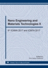 Image for Nano Engineering and Materials Technologies Ii