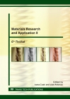 Image for Materials Research and Application II