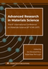 Image for Advanced Research in Materials Science