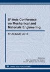 Image for 5th Asia Conference on Mechanical and Materials Engineering