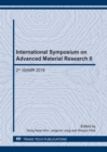 Image for International Symposium on Advanced Material Research II