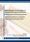 Image for Materials and Technologies in Construction and Architecture