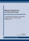 Image for Materials Engineering and Nanotechnology