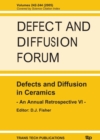 Image for Defects and Diffusion in Ceramics - An Annual Retrospective VII