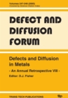 Image for Defects and Diffusion in Metals - An Annual Retrospective VIII -
