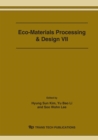Image for Eco-Materials Processing &amp; Design VII