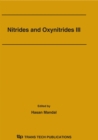 Image for Nitrides and Oxynitrides III