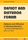 Image for Defects and Diffusion in Semiconductors - An Annual Retrospective IX