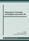 Image for Measurement Technology and Intelligent Instruments VIII