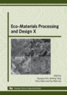 Image for Eco-Materials Processing and Design X