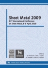 Image for Sheet Metal 2009