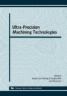 Image for Ultra-Precision Machining Technologies, CJICUPM2008