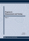 Image for Progress in Measurement and Testing