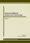 Image for Advanced Material Science and Technology