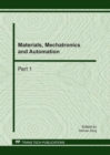 Image for Materials, Mechatronics and Automation