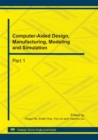 Image for Computer-Aided Design, Manufacturing, Modeling and Simulation