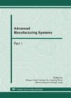 Image for Advanced Manufacturing Systems, ICMSE 2011