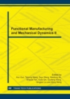 Image for Functional Manufacturing and Mechanical Dynamics II