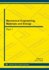 Image for Mechanical Engineering, Materials and Energy