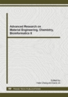 Image for Advanced Research on Material Engineering, Chemistry, Bioinformatics II