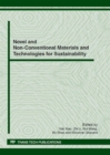 Image for Novel and Non-Conventional Materials and Technologies for Sustainability