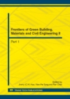 Image for Frontiers of Green Building, Materials and Civil Engineering II