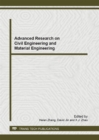 Image for Advanced Research on Civil Engineering and Material Engineering