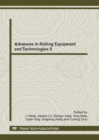 Image for Advances in Rolling Equipment and Technologies II