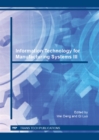 Image for Information Technology for Manufacturing Systems III