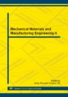 Image for Mechanical Materials and Manufacturing Engineering II