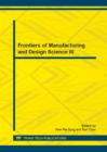 Image for Frontiers of Manufacturing and Design Science III