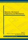 Image for Materials, Mechanical Engineering and Manufacture