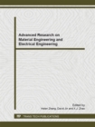 Image for Advanced Research on Material Engineering and Electrical Engineering