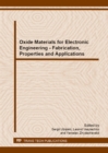 Image for Oxide Materials for Electronic Engineering - Fabrication, Properties and Applications
