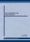 Image for Recrystallization and Grain Growth V