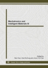 Image for Mechatronics and Intelligent Materials III