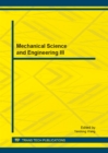 Image for Mechanical Science and Engineering III