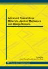 Image for Advanced Research on Materials, Applied Mechanics and Design Science