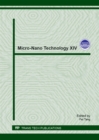 Image for Micro-Nano Technology XIV