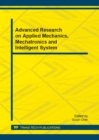 Image for Advanced Research on Applied Mechanics, Mechatronics and Intelligent System