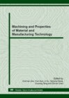 Image for Machining and Properties of Material and Manufacturing Technology